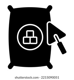 Perfektes Design-Symbol für Zementsack 