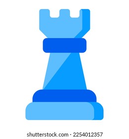 A perfect design icon of chess rook