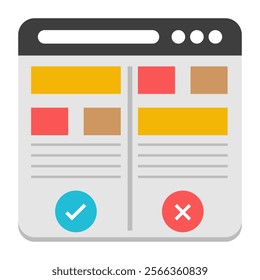 A perfect design icon of choose website