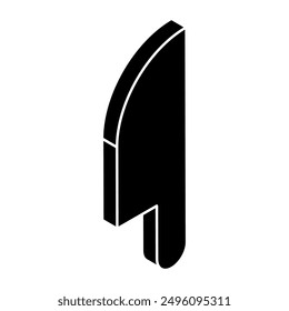 Perfect design icon of chopping knife