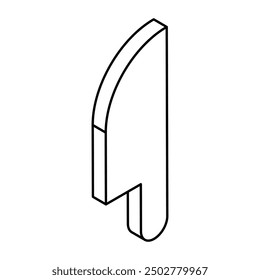 Perfect design icon of chopping knife