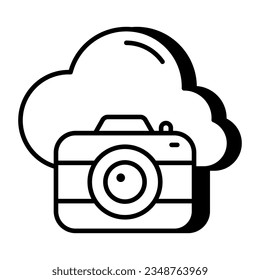 Perfect design icon of cloud camera