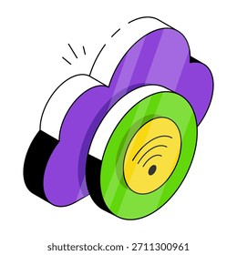 Icono de diseño perfecto de internet en la nube 