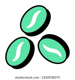 Perfect design icon of coffee beans
