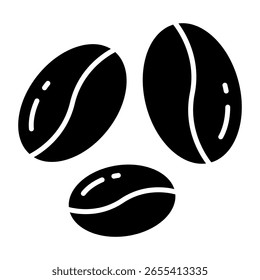 Icono de diseño perfecto de granos de café