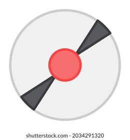 A perfect design icon of compact disc