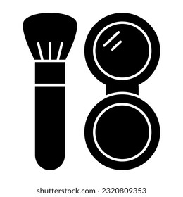 Perfect design icon of compact powder 