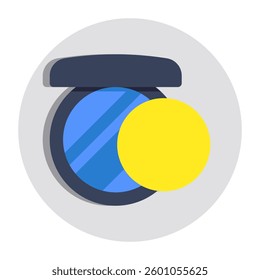 Perfect design icon of compact powder