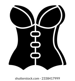 A perfect design icon of corset