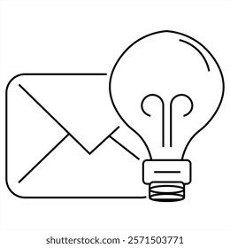 Perfect design icon of creative mail