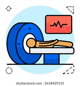 Perfect design icon of CT scan