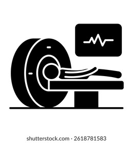 Perfect design icon of CT scan