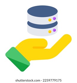 Perfect design icon of database care 