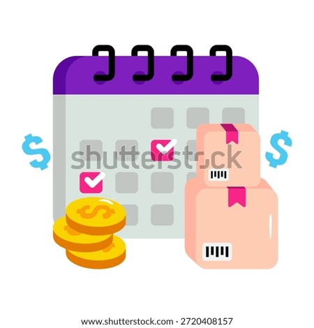 Perfect design icon of delivery schedule