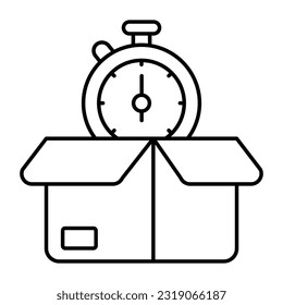Perfect design icon of delivery time