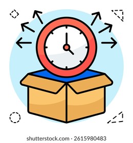 Perfect design icon of delivery time