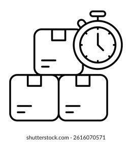 Perfect design icon of delivery time