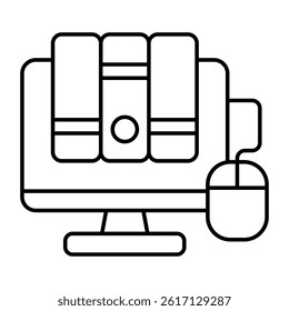 Perfect design icon of digital library