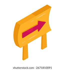Perfect design icon of direction board