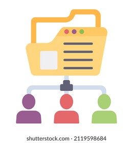 Perfect design icon of document collaboration

