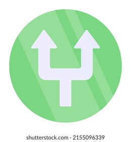 A perfect design icon of double head arrow