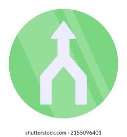 A perfect design icon of double head arrow