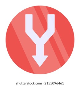A perfect design icon of double head arrow