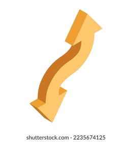 Ein perfektes Design-Icon mit Doppelkopfpfeil