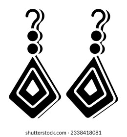 A perfect design icon of earrings