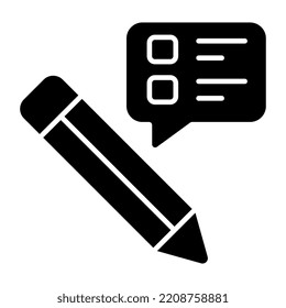 Icono de diseño perfecto del comentario de edición 