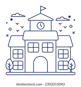 A perfect design icon of educational institute

