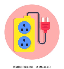 Perfect design icon of extension cord