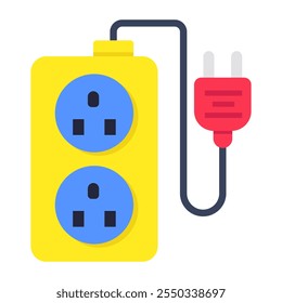 Perfect design icon of extension cord