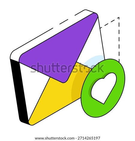 Perfect design icon of favorite mail
