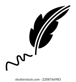 Icono de diseño perfecto de pluma de plumas