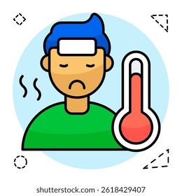 Perfect design icon of fever