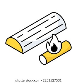Icono de diseño perfecto de la chimenea 