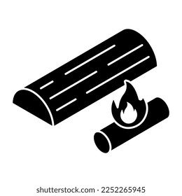 Icono de diseño perfecto de la chimenea 