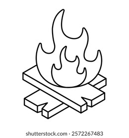 Perfect design icon of fireplace