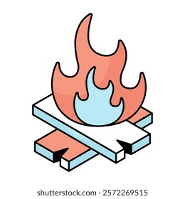 Perfect design icon of fireplace