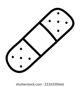Icono de diseño perfecto de las vendas de primeros auxilios

