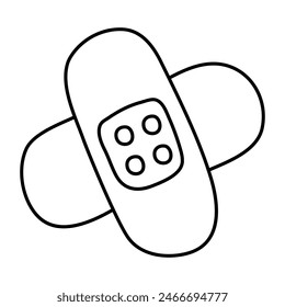 Icono de diseño perfecto de vendas de primeros auxilios

