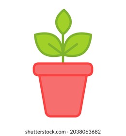 Un icono de diseño perfecto de flowerpot