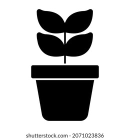 Un icono de diseño perfecto de flowerpot
