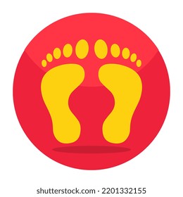 Perfect design icon of footprints 