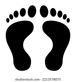 Perfect design icon of footprints 