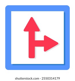 Perfect design icon of forward and right arrows