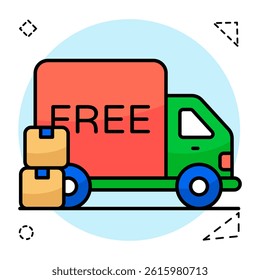 Perfect design icon of free shipment