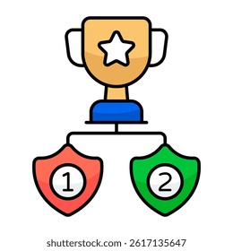 Perfect design icon of game trophy