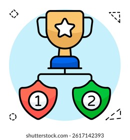 Perfect design icon of game trophy